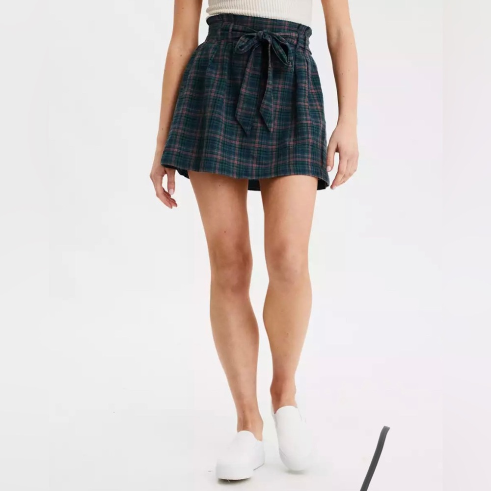 American eagle high waisted plaid skirt
